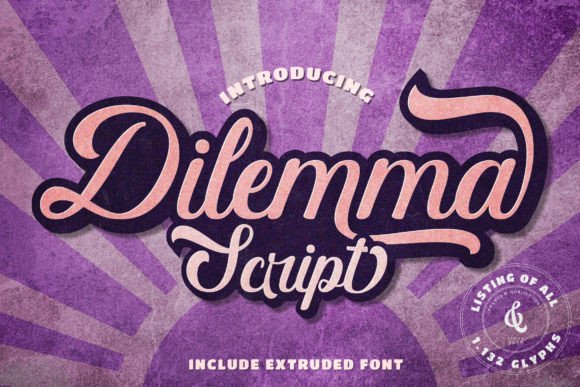 Dilemma Script: A Nostalgic Touch in Modern Design