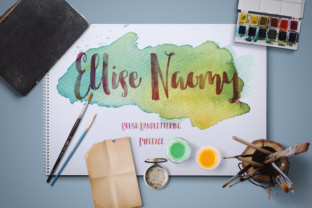 Ellise Naomy Script: A Beautiful Brush Handlettering Typeface for Creative Projects