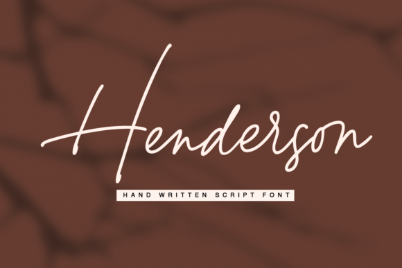 Henderson Script: A Stylish Font for Creative Branding and Personal Projects
