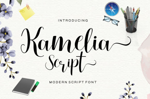 Kamelia Script: A Trendy Font for Creative Projects