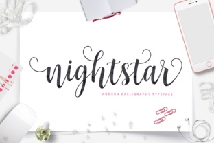 Nightstar Script: A Modern Calligraphy Font for Creative Projects