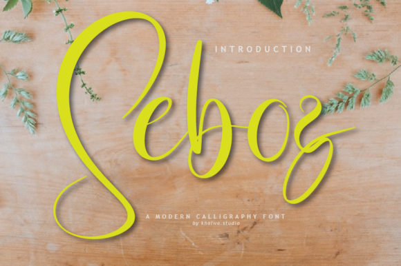 Seboz Script: A Timeless Handwritten Font for Creative Designs
