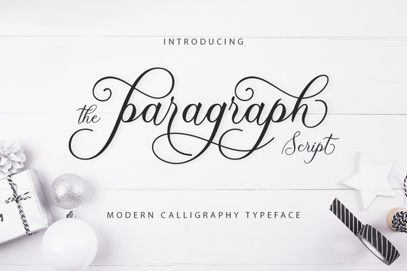 The Beauty of The Paragraph Script Font