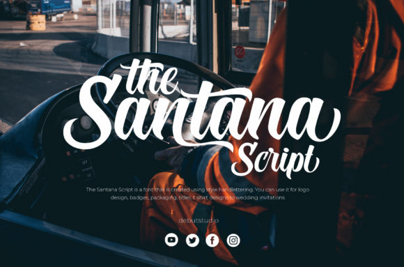 The Santana Script: A Handwritten Font for Modern Creativity and Professional Projects