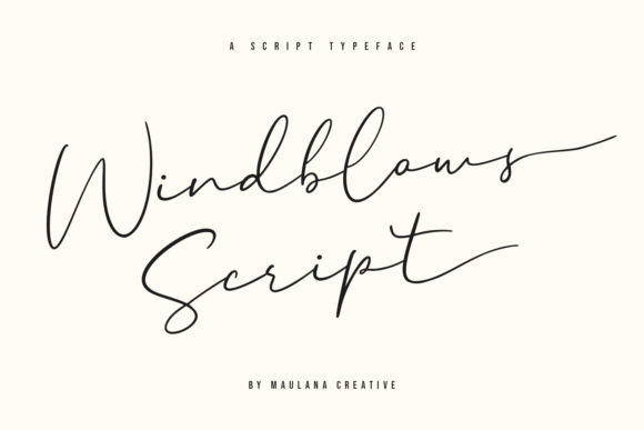 Windblows Script: A Timeless Handwritten Font for Creative Projects